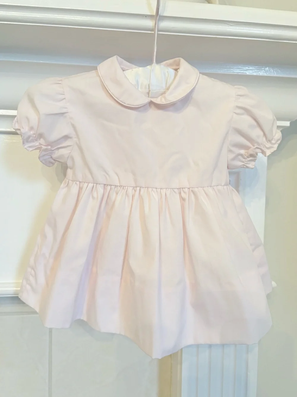Petit Ami Pale Pink Peter Pan Collar Dress